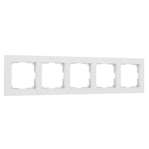 Рамка на 5 постов (белый) W0052401