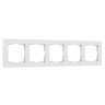 Рамка на 5 постов (белый) W0052401