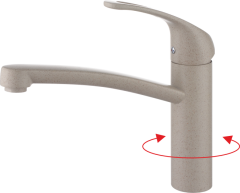 16024-B Смеситель одноруч. для кухни GANZER  (10/1шт)