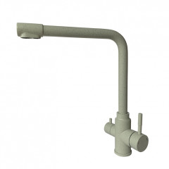 15026-H Смес. для кухни под фильт. выс. Г-обр. (НЕРЖ,БЕЖ.) ViEiR (10/1шт)