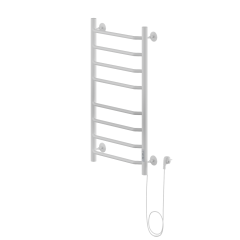 Полотенцесушитель Электрич.кабельный Ника WAY-3 80/40 RAL9016 белый матовый правый тэн