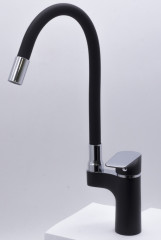 263521-CC Смеситель од. для кухни высок. (ЧЕРНЫЙ) ViEiR (10/1шт)