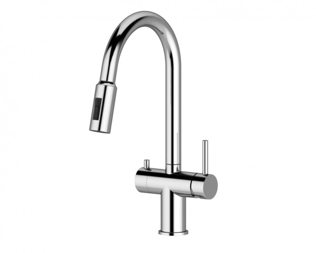 15060-L Смес. од. для кухни с ВЫД. лейкой и подк. ФИЛЬТ. (ХРОМ)  ViEiR (10/1шт)