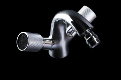 Смеситель для биде  ROYAL CRYSTAL BLACK, хром_Комплект