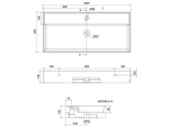 Раковина накладная/  подвесная Scarabeo TEOREMA 8031/R-100A