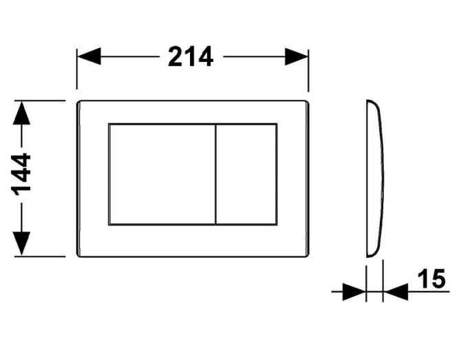 Панель смыва TECE Teceplanus 9240322