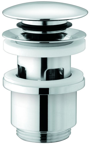 Emmevi, донный клапан "click-clack" для раковины (толщиной 34-50 мм) с переливом, на отверстие 1,1/4", цвет бронза