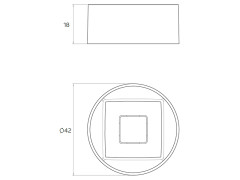 Раковина накладная RELAX DESIGN C-SQUARE LX01 opac