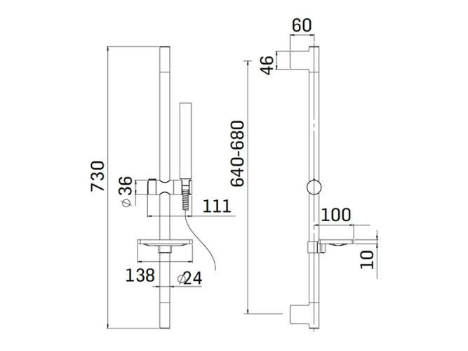 Душевой гарнитур MAMOLI SPARTACO FP1100K1