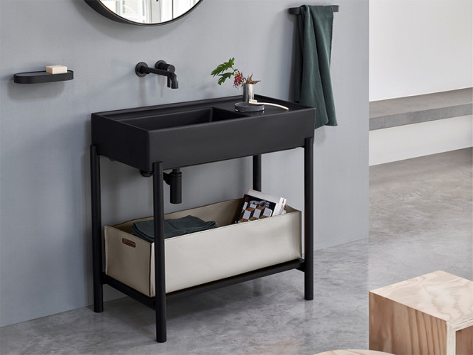 Корзина для белья CIELO PLINIO PNSC BI