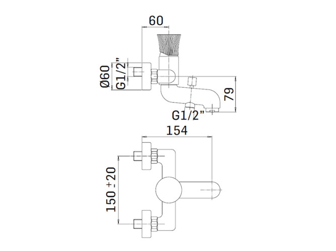 Cмеситель для ванны с душевым гарнитуром MAMOLI TOKYO 1871PG11T021