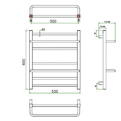 Полотенцесушитель ГРОТА VISTA 53/60