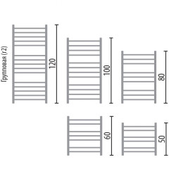 Полотенцесушитель Ника CLASSIC ЛП (Г2) ВП 80/40