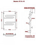Полотенцесушитель Электрич. Ника CURVE ЛZ 50/40 левый тэн