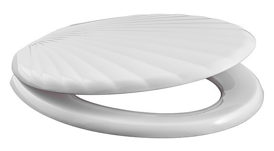 Крышка для унитаза КР3-1 белая, ЛЮКС   (13шт)