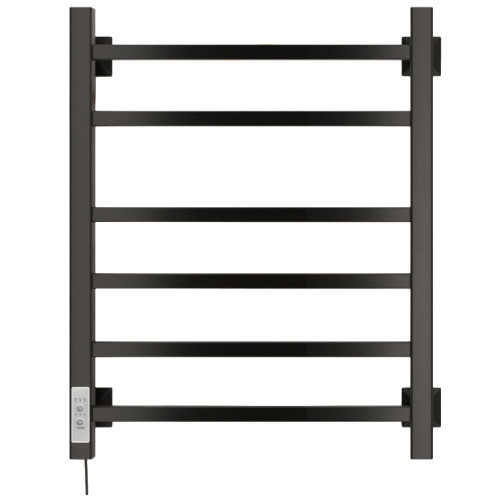 Полотенцесушитель Электрич.кабельный Ника STEP-2 60/40 RAL9005 черный матовый левый тэн