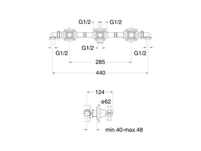 Смеситель для душа CRISTINA CANOVA CN11577