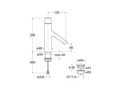 Смеситель для раковины CRISTINA RUBINETTO RU22451