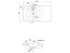 Раковина встраиваемая Scarabeo FUJI 6014
