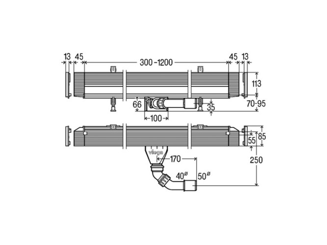 Лоток душевой VIEGA Advantix Vario 736736