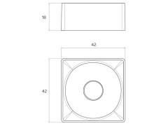 Раковина накладная RELAX DESIGN Q-CIRCLE LX01 opac