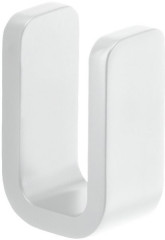 Gedy Outline, крючок одинарный, цвет белый матовый