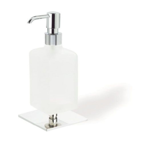 Stil Haus Quid, настольный стеклянный дозатор на ножке, цвет хром