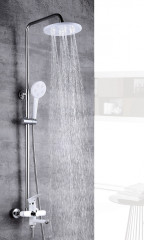 263562-F Душевая система од. пов. (бел./хром) ViEiR (4/1шт)