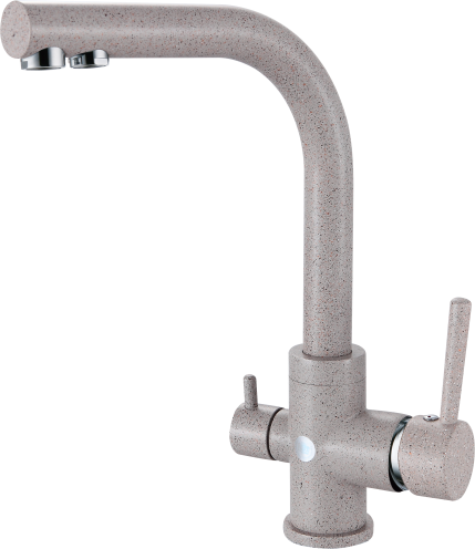 16025-A Смеситель(БЕЖ. ПЕСОЧ) с фильт GANZER (10/1шт)