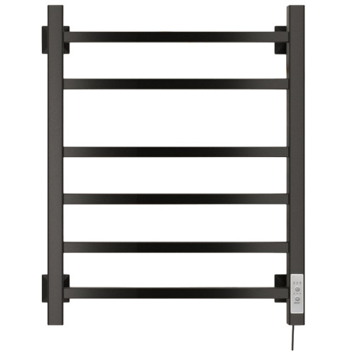 Полотенцесушитель Электрич.кабельный Ника STEP-2 60/40 RAL9005 черный матовый правый тэн