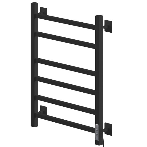 Полотенцесушитель Электрич.кабельный Ника STEP-2 60/40 RAL9005 черный матовый правый тэн