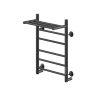 Полотенцесушитель Электрич.кабельный Ника WAY-2 60/40 с полкой RAL9005 черный матовый U