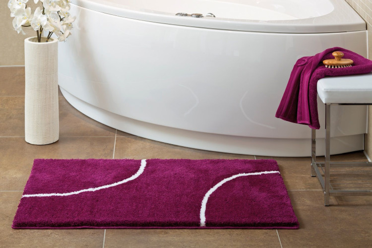 Batex Dacapo, односторонний прямоугольный коврик из 100% полиакрила, размер 60x100 см, цвет баклажан