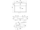 Раковина накладная/  подвесная Scarabeo TEOREMA 8031/R60