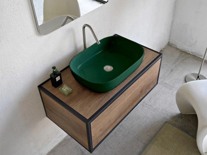 Раковина накладная Scarabeo GLAM 1804/55