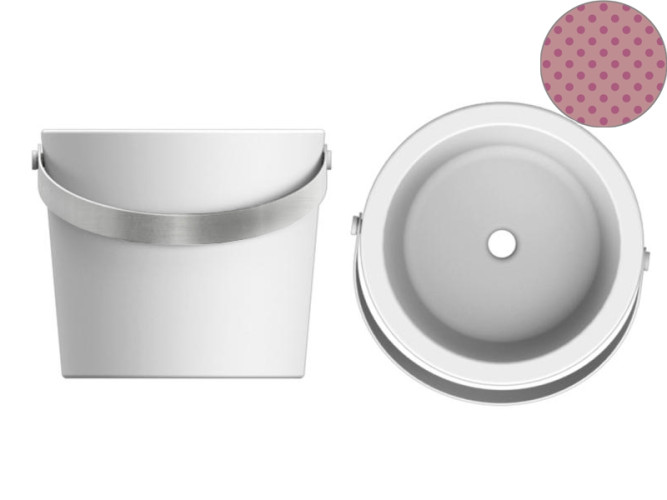 Раковина накладная Scarabeo BUCKET 8801CR/SER