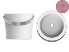 Раковина накладная Scarabeo BUCKET 8801CR/SER