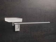 Stil Haus Quid, полотенцедержатель + стеклянная мыльница, цвет хром