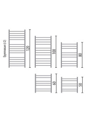 Полотенцесушитель Ника CLASSIC ЛП (Г2) ВП 80/60