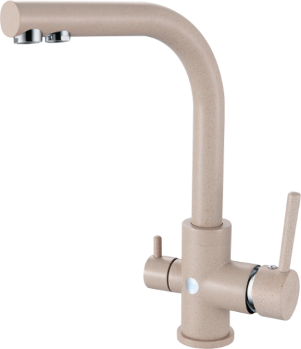 16025-B Смеситель (СВЕТЛО-БЕЖ) с фильт GANZER (10/1шт)