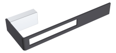 Полотенцедержатель черный/хром серия Q