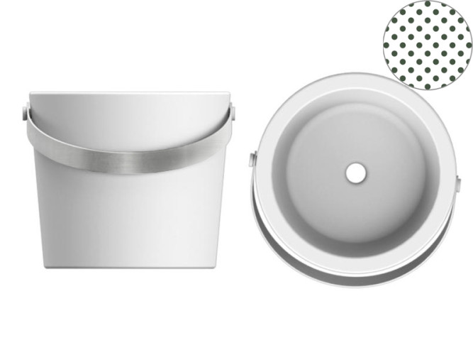 Раковина накладная Scarabeo BUCKET 8801CR/SEV