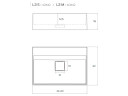 Раковина накладная RELAX DESIGN L3 S LX01 opac