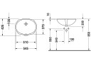 Раковина встраиваемая снизу DURAVIT SANTOSA 0466510000