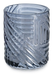 Gedy Corinne, настольный стеклянный стакан, цвет голубой