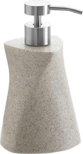 Gedy Libra, настольный дозатор с пластиковой помпой, цвет хром - бежевый