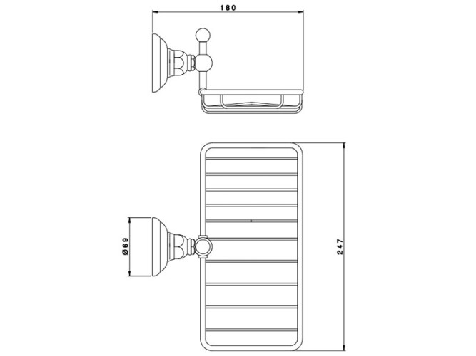 Мыльница NICOLAZZI CLASSICA 1493CR