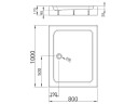 Душевой акриловый поддон RADAWAY LAROS SLD81017-01