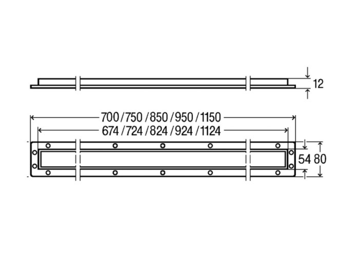 Монтажная рамка L=800 мм VIEGA Advantix 745363