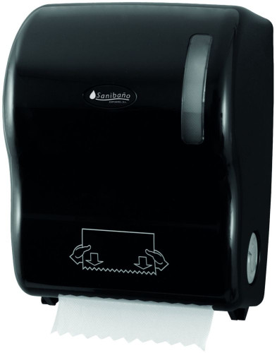 Sanibano, диспенсер для бумаги самоотрезающийся, цвет черный глянец